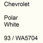 Preview: Chevrolet, Polar White, 93 / WA5704.